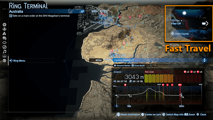 Ring Terminal Fast Travel