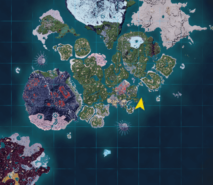 Palworld - Frostplume Nighttime Habitat