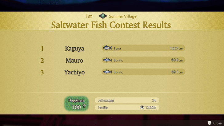 Village Happiness and Gold rewards