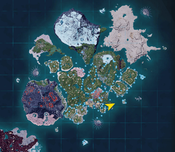 Palworld - Turtacle Nighttime Habitat