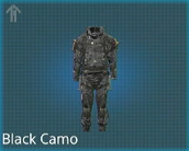 Death Stranding 2: On the Beach Black Camo Suit