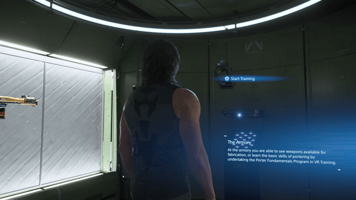 Press Start Training on the VR