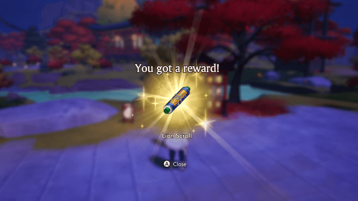 Lion Scroll reward