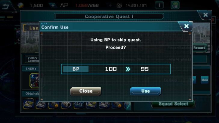 Gundam UC Engage - Skip Cooperative Quest I