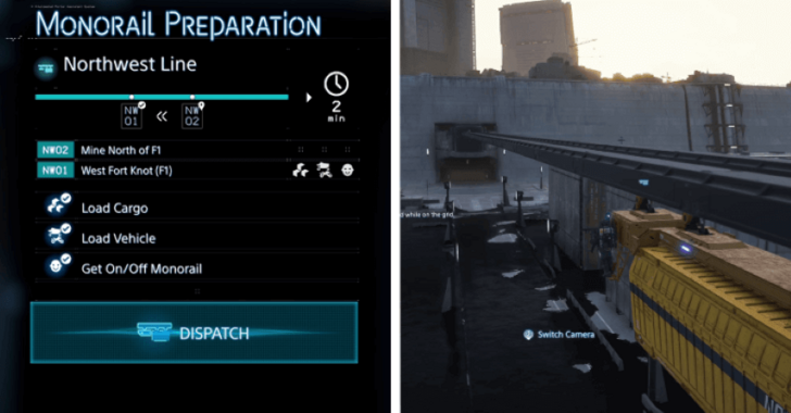 Death Stranding 2 Riding the Monorail