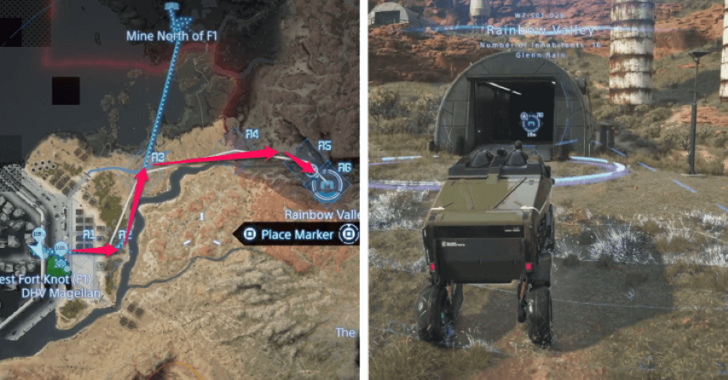 Death Stranding 2 Rainbow Valley Location