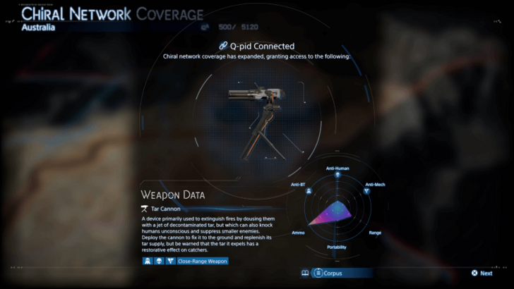 Death Stranding 2 Tar Cannon