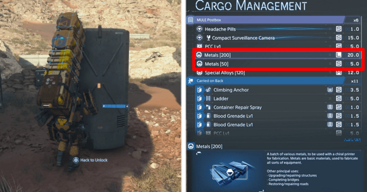 Metal in MULE Postbox