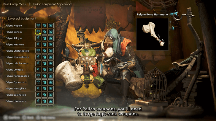 Layered Palico Weapons