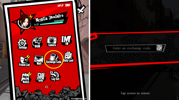 Persona 5 X Redeeming Codes