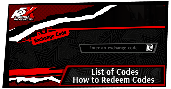 Persona 5 X List of Codes and How to Redeem Codes