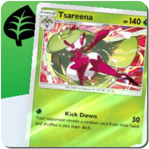 Tsareena and Buzzwole ex Deck Icon