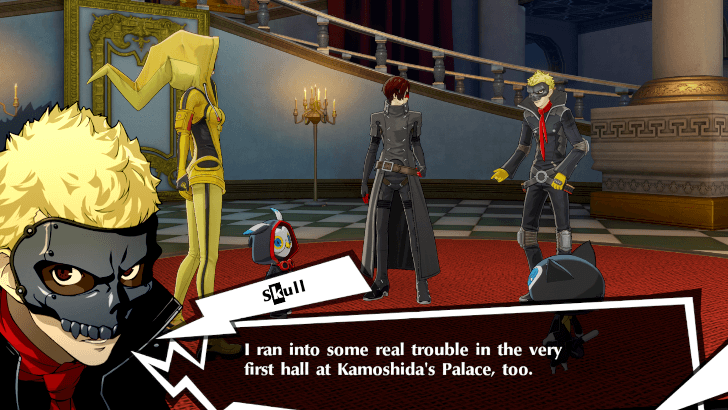 P5X - Skull and Mona Cameo in Kamoshida Palace event