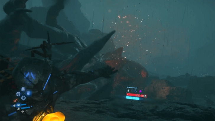 Throw EX Capture Grenade to Catcher