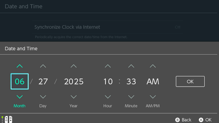 Set the Date and Time