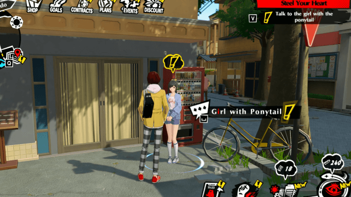 Persona 5 Phantom X - Steel Your Heart Mission Guide - Talk to Girl With Ponytail