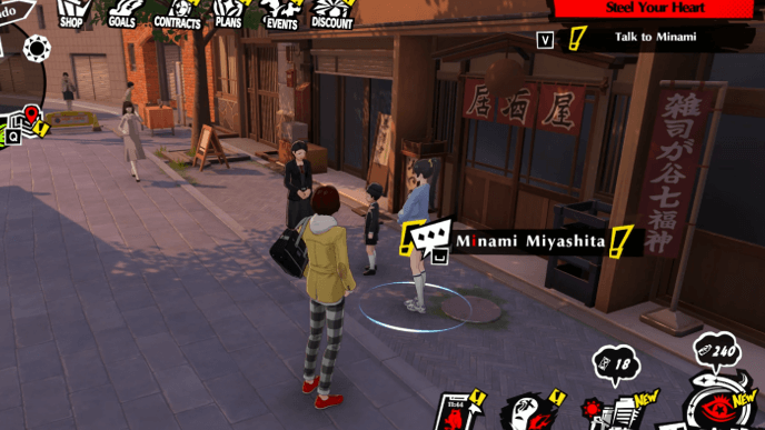 Persona 5 Phantom X - Steel Your Heart Mission Guide - Talk to Minami And The Kid