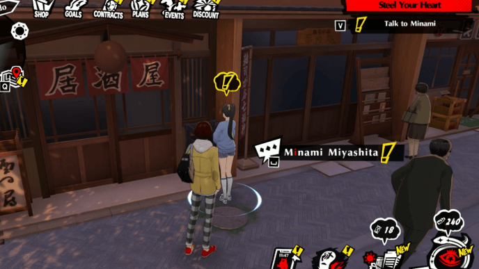 Persona 5 Phantom X - Steel Your Heart Mission Guide - Talk to Minami Outside Their Family Shop