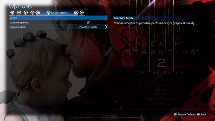 Options - Quality or Performance