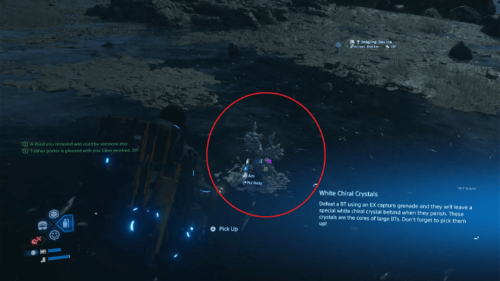 White Chiral Crystal