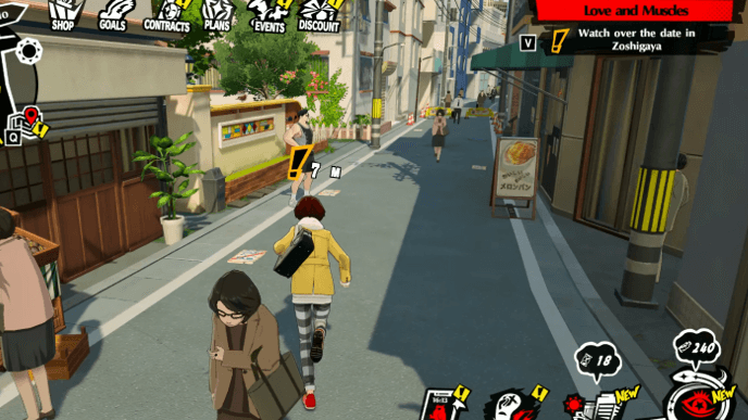 Persona 5 Phantom X - Hear the Cry of Muscles Mission Guide - Watch Over The Date in Zoshigaya