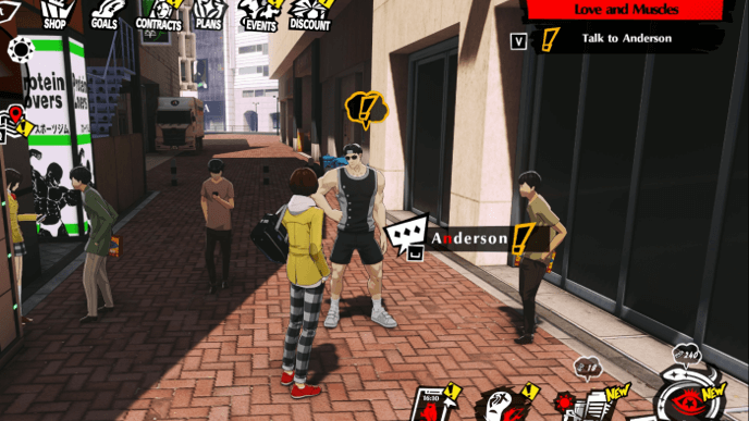 Persona 5 Phantom X - Hear the Cry of Muscles Mission Guide - Talk to Anderson