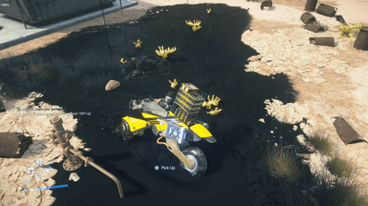 Chiral Crystal in Tar Pit Mines