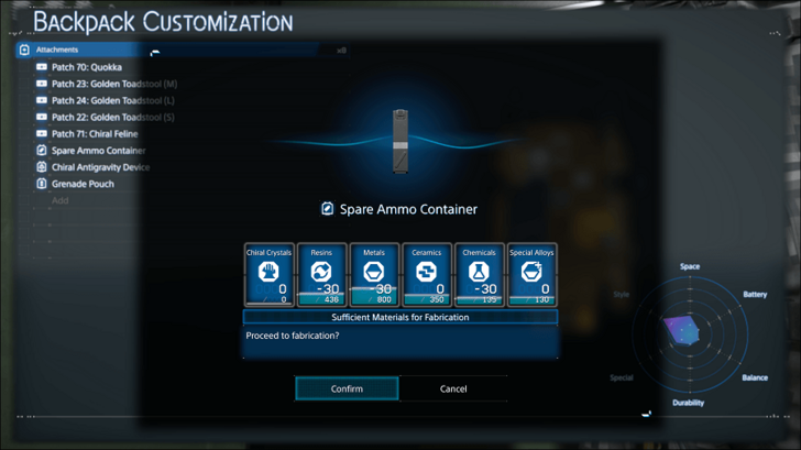 Crafting Spare Ammo Container