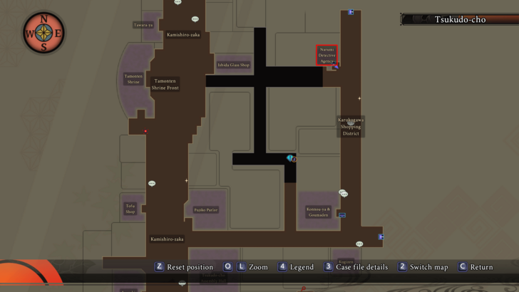 Narumi Detective Agency Map