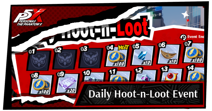 Persona 5 X Daily Hoot-n-Loot Event