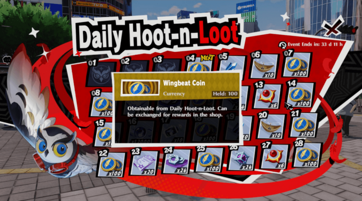 Daily Hoot-n-Loot Main Reward