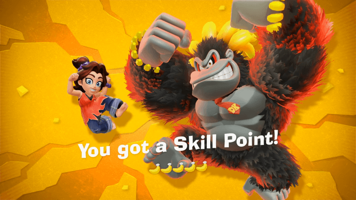 Donkey Kong gains Skill Points from Consuming Banandium Gems