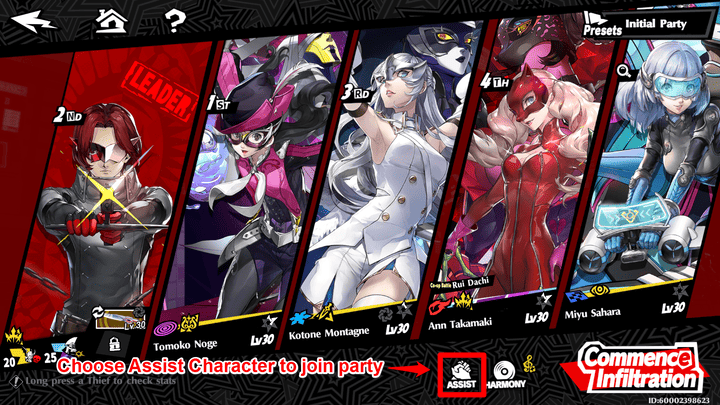 Persona 5 Phantom X - Borrow Character From Friends