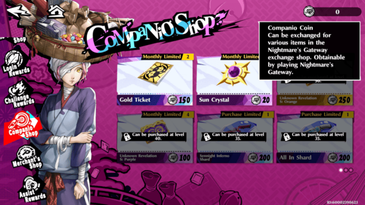 Persona 5 Phantom X - Companio Shop