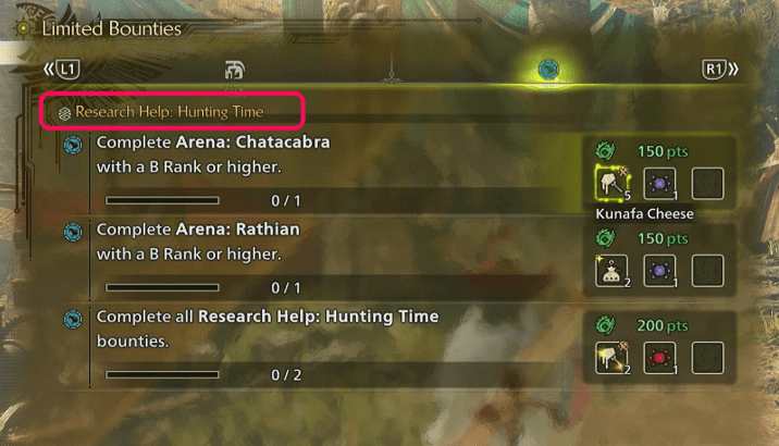 Research Help Hunting Time