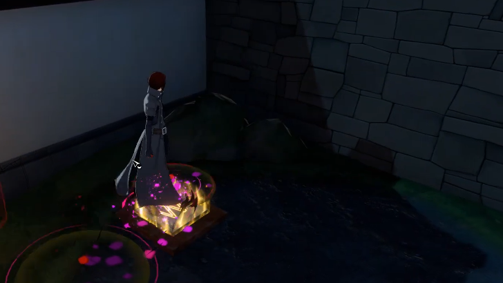 Stand on the yellow tile