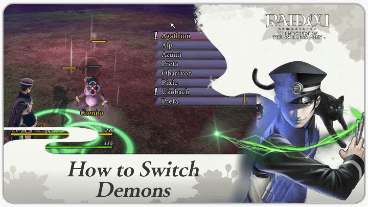 Raidou Remastered - How to Switch Demons