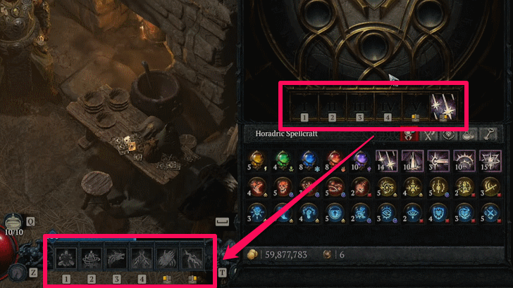 Equip A Catalyst to a Hotbar Slot