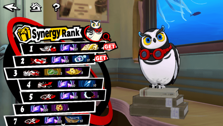Persona 5 The Phantom X - Synergy Rank Rewards