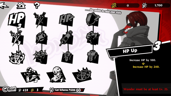 Persona 5 Phantom X -  Skill Tree