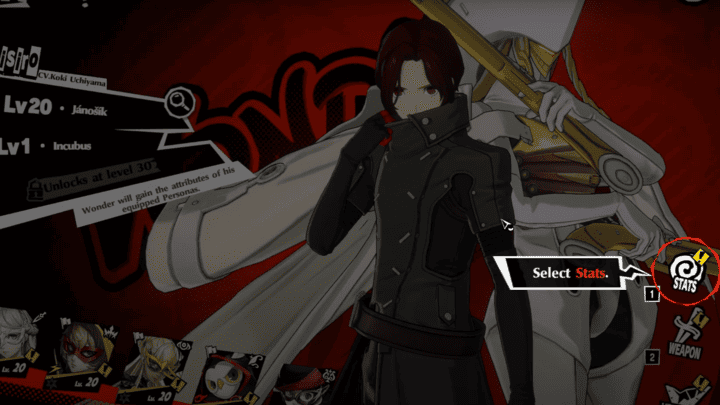 Persona 5 Phantom X -  Unlock Stats