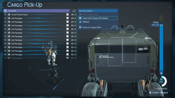 Death Stranding 2 West Fort Knot F1 Aid Package