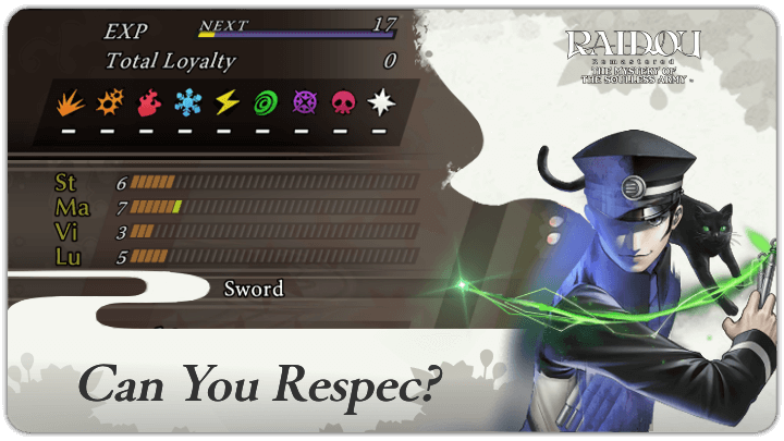 Raidou Remastered - Can You Respec