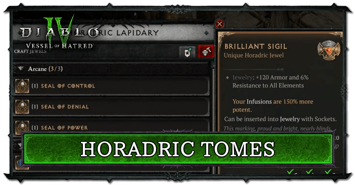 Horadric Tomes