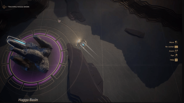 Hagga Basin Overworld Map