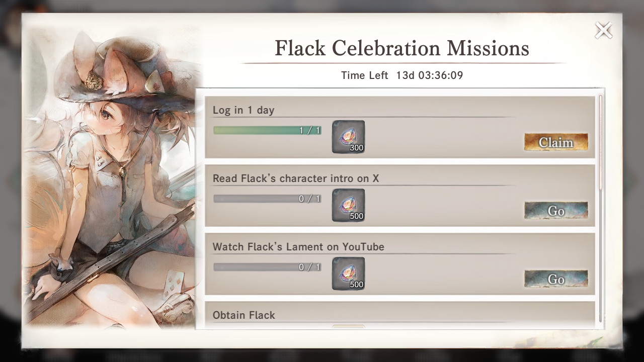 Flack Celebration Missions