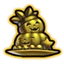 Gold Pumpkin Cake Icon
