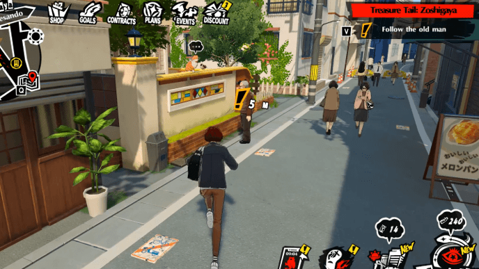 Persona 5 Phantom X - Treasure Tail - Zoshigaya Mission Guide - Follow The Old Man