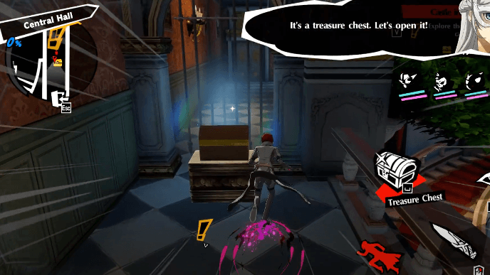 Get the treasure chest after chandelier