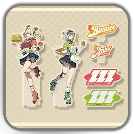 Beard Papa x ZZZ Standees